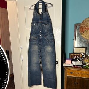 MM6 Denim Halter Dress Size 46